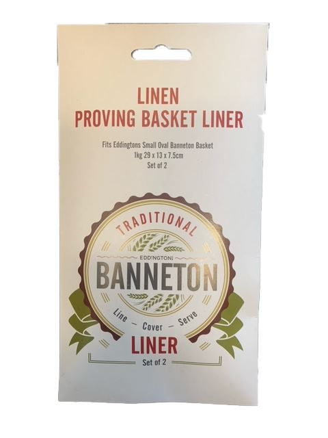 Eddington's Banneton - Linen Proving Basket Liner Small Oval 2 Pack