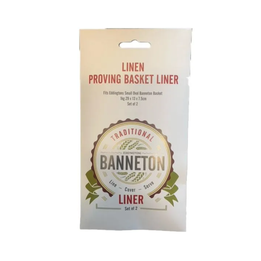 Eddington's Banneton - Linen Proving Basket Liner Small Oval 2 Pack