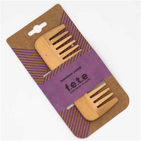 F.E.T.E. - Bamboo Detangling Comb | Eco Friendly Hair Styling Tools all things being eco chilliwack