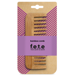 F.E.T.E. - Bamboo Detangling Comb | Eco Friendly Hair Styling Tools