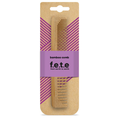 F.E.T.E. - Bamboo Thin Classic Comb | Sustainable Hair Styling Tools all things being eco chilliwack