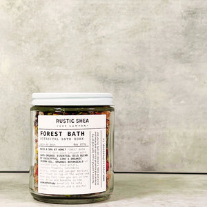 Rustic Shea Soap Company - Forest Bath Botanical Bath Soak - 227g - all things being eco chilliwack