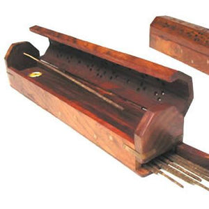 Ganesha's Garden - Wooden Incense Coffin Burner