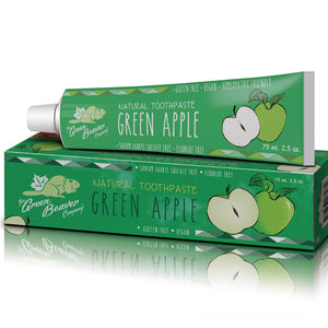The Green Beaver Company - Natural Toothpaste Green Apple All Things Being Eco