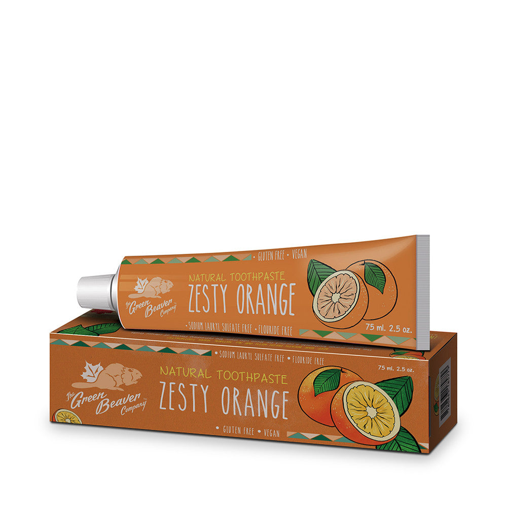 The Green Beaver Company - Natural Toothpaste Zesty Orange Made in Canada