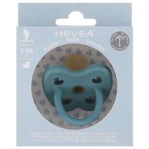 Hevea - Twilight Blue Natural Rubber Ducks Orthodontic Pacifier All Things Being Eco Chilliwack Biodegradable 