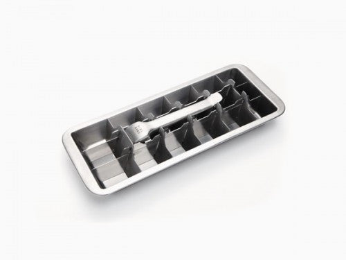 Onyx Ice Cube Tray Stainless Steel Empty