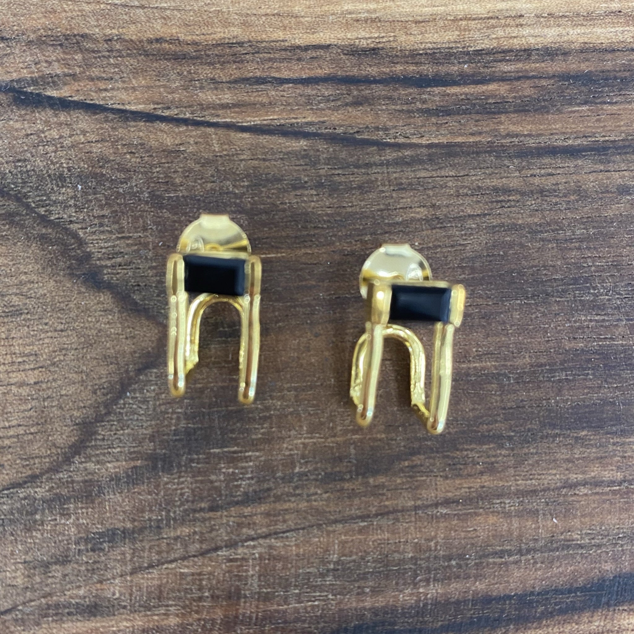 Kala Collection - Onyx Square Earrings