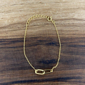 Kala Collection - Two Loop Chain Bracelet