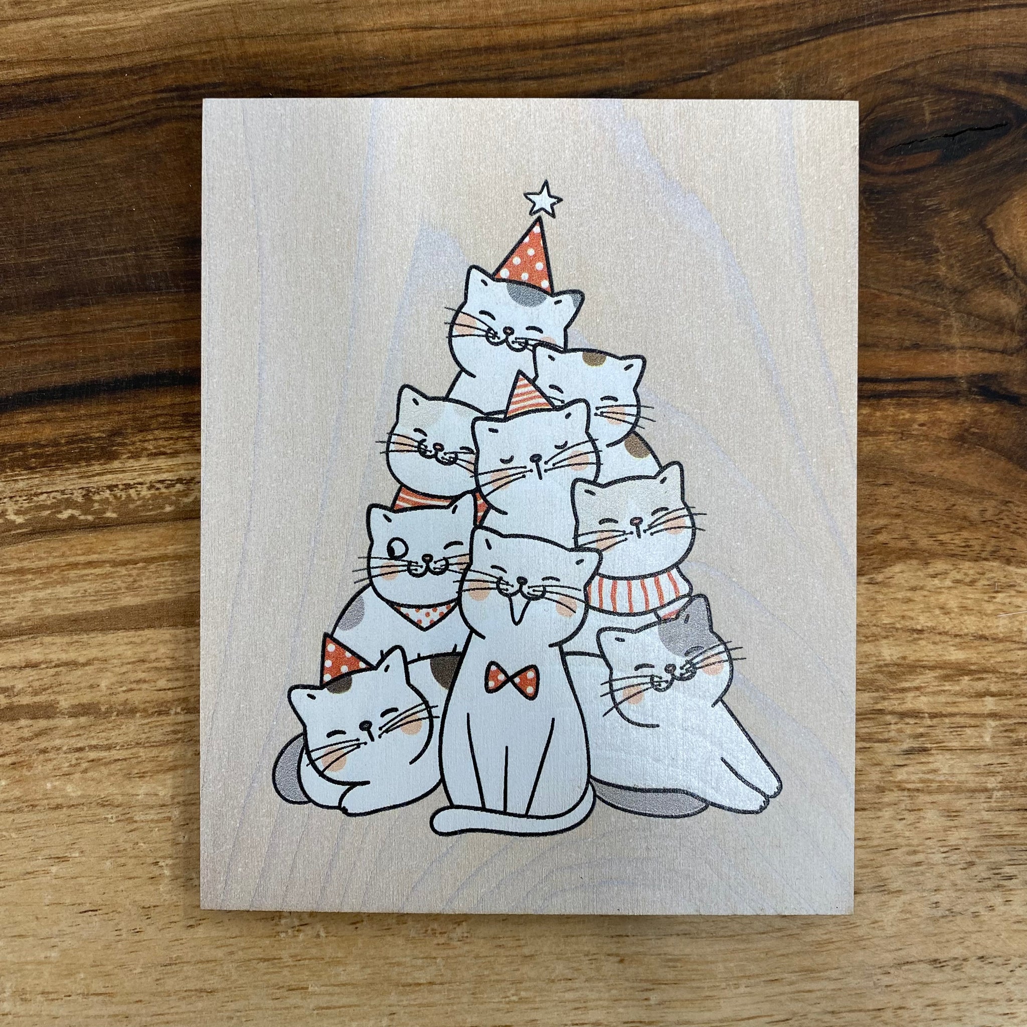Woodly - Reclaimed Wood Holiday Greeting Cards