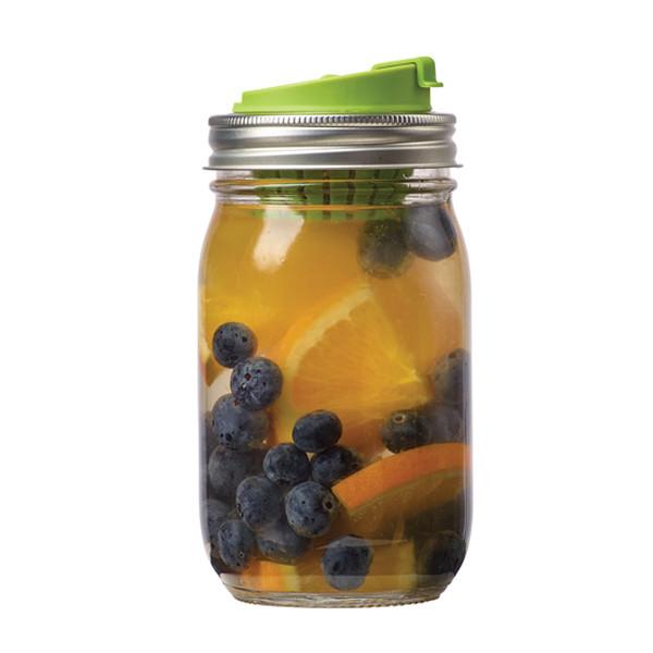 Jarware - Mason Jar Fruit Infusion Lid All THings Being Eco Zero Waste Living Chilliwack
