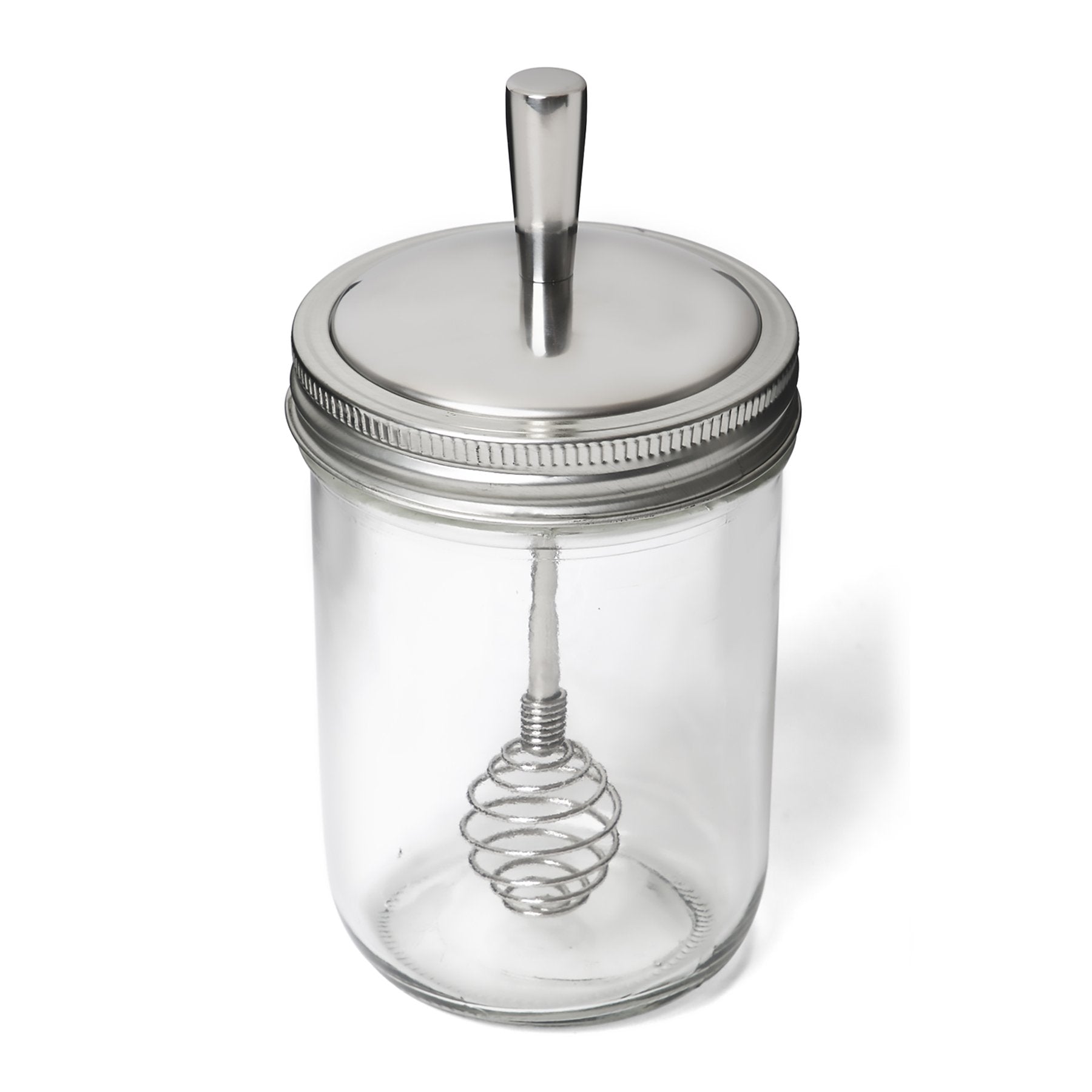 Jarware - Mason Jar Stainless Steel Honey Dipper wide mouth all things being eco chilliwack