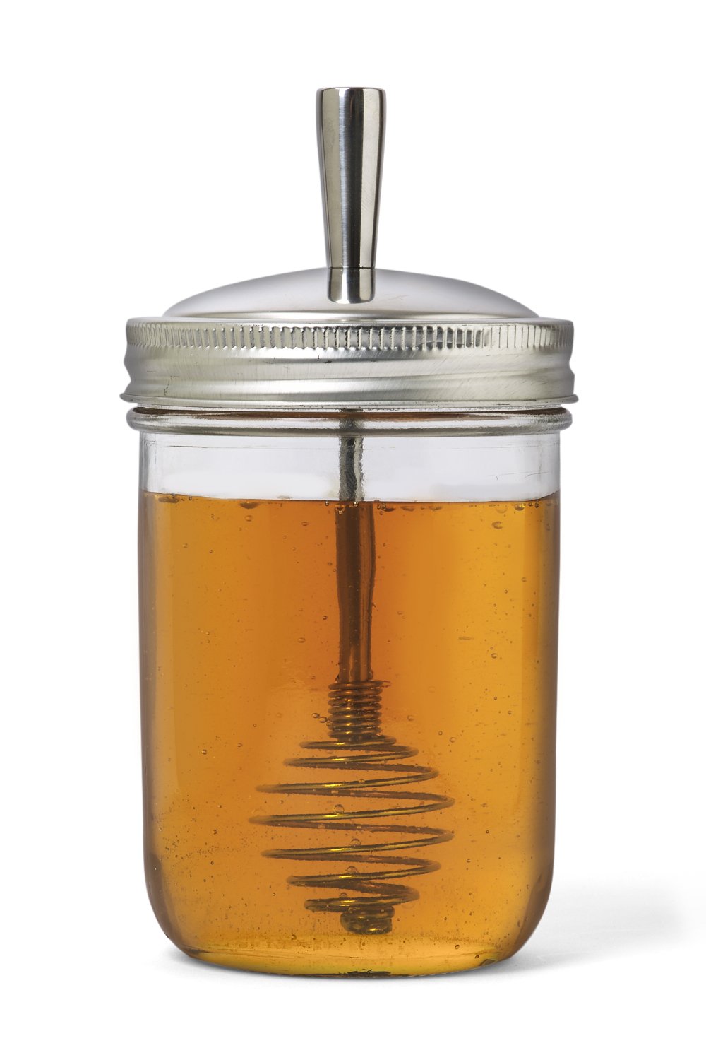 Jarware - Mason Jar Stainless Steel Honey Dipper wide mouth all things being eco chilliwack zero waste living