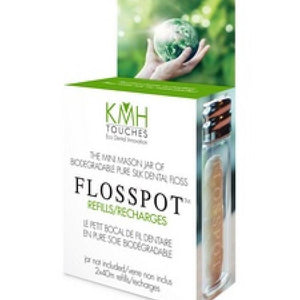 KMH Touches - Flosspot Refill Dental Floss 2 x 40m All Things Being Eco Chilliwack Zero Waste Refillery