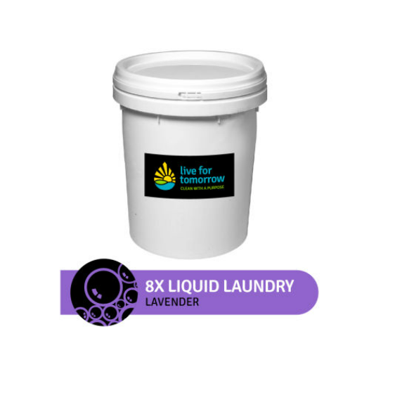 LFT - 8X Lavender Liquid Laundry Detergent Refill