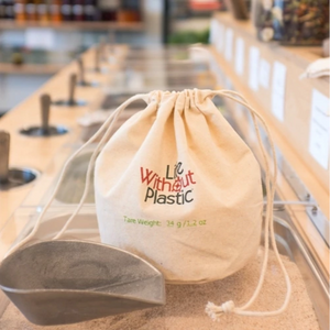 Life Without Plastic - Organic Cotton Flat-Bottom Bulk Bag - Medium All Things Being Eco Chilliwack Zero Waste Living Specialty Store Since 2008