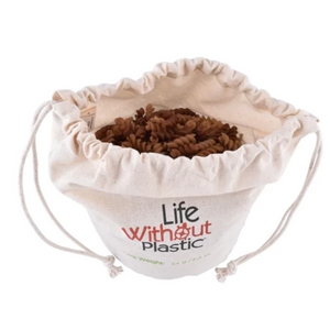 Life Without Plastic - Organic Cotton Flat-Bottom Bulk Bag - Medium All Things Being Eco Chilliwack