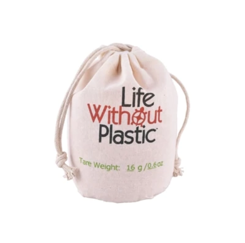 Life Without Plastic - Organic Cotton Flat-Bottom Bulk Bag - Small All Things Being Eco Chilliwack Zero Waste Refillery Store