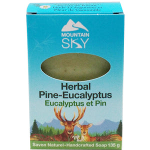 Mountain Sky - Herbal Pine Eucalyptus Bar Soap Biodegradable Earth Friendly Skin Care All Things Being Eco