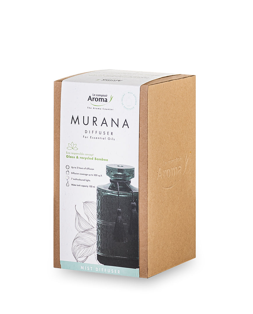 Le Comptoir Aroma - Murana Ultrasonic Essential Oil Diffuser all things being eco chilliwack recycled glass
