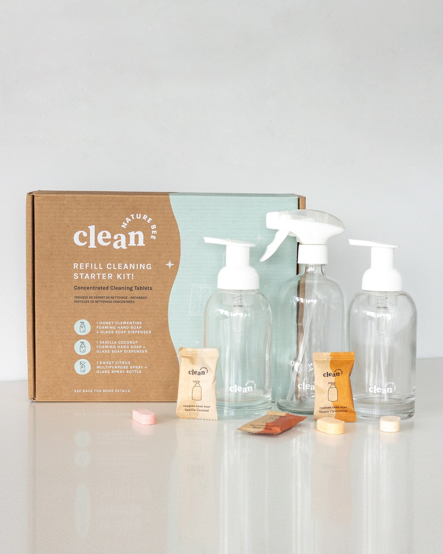 Nature Bee Clean - Refillable Cleaning Starter Kit