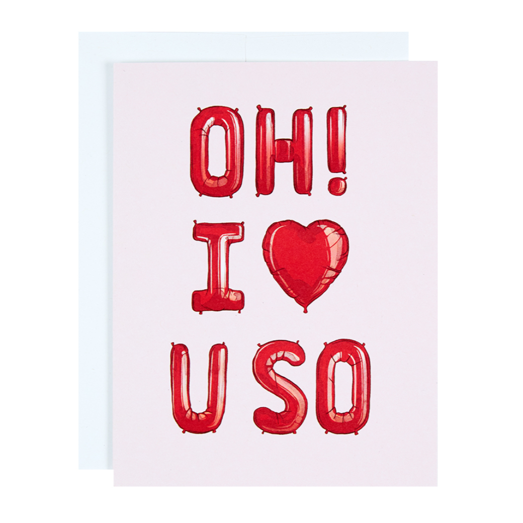 Decomposition Book - Oh I Love U So Love Greeting Card all things being eco chilliwack recycled paper cards