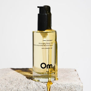 Om - Pink Coconut Aromatic Body Oil all things being eco chilliwack