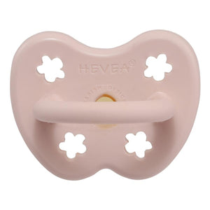Hevea - Powder Pink Natural Rubber Flowers Pacifier 0-3mo