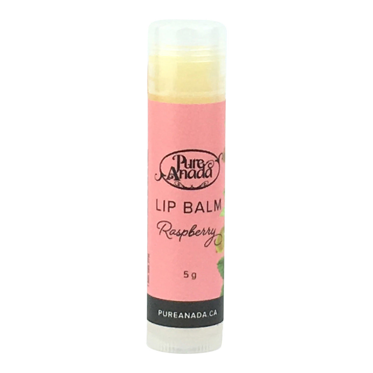 Pure Anada - Raspberry Lip Balm Canadian Made Organic Lip Care All Things Being Eco