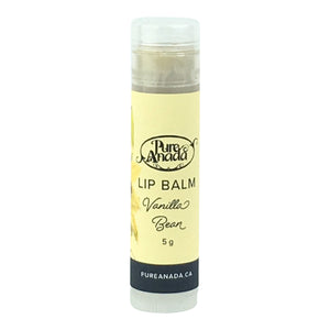 Pure Anada - Vanilla Bean Lip Balm Canadian Made Organic Skin Care All Things Being Eco Chilliwack