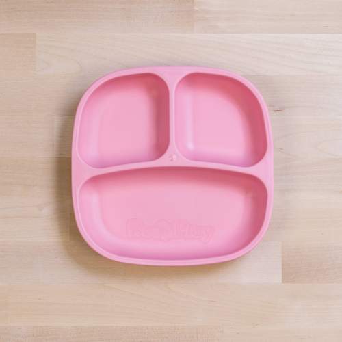 Re-Play Baby Pink Divided Plate