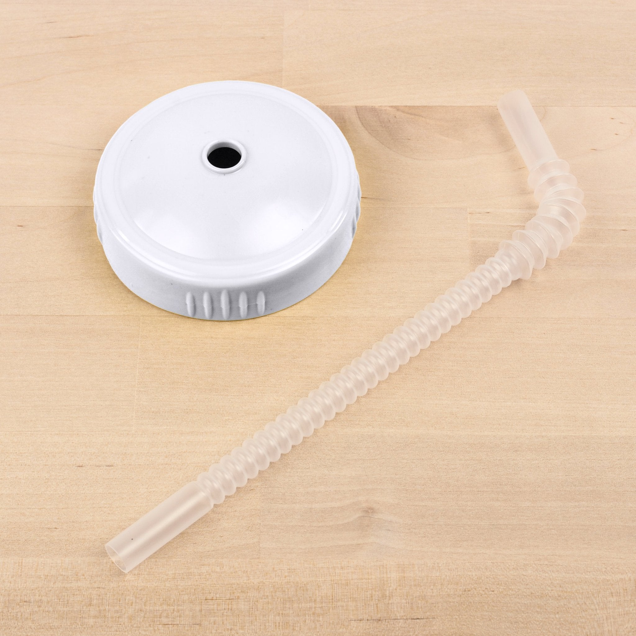 Re-Play - White Sippy Cup Straw and Cup Lid Adaptor All Things Being Eco