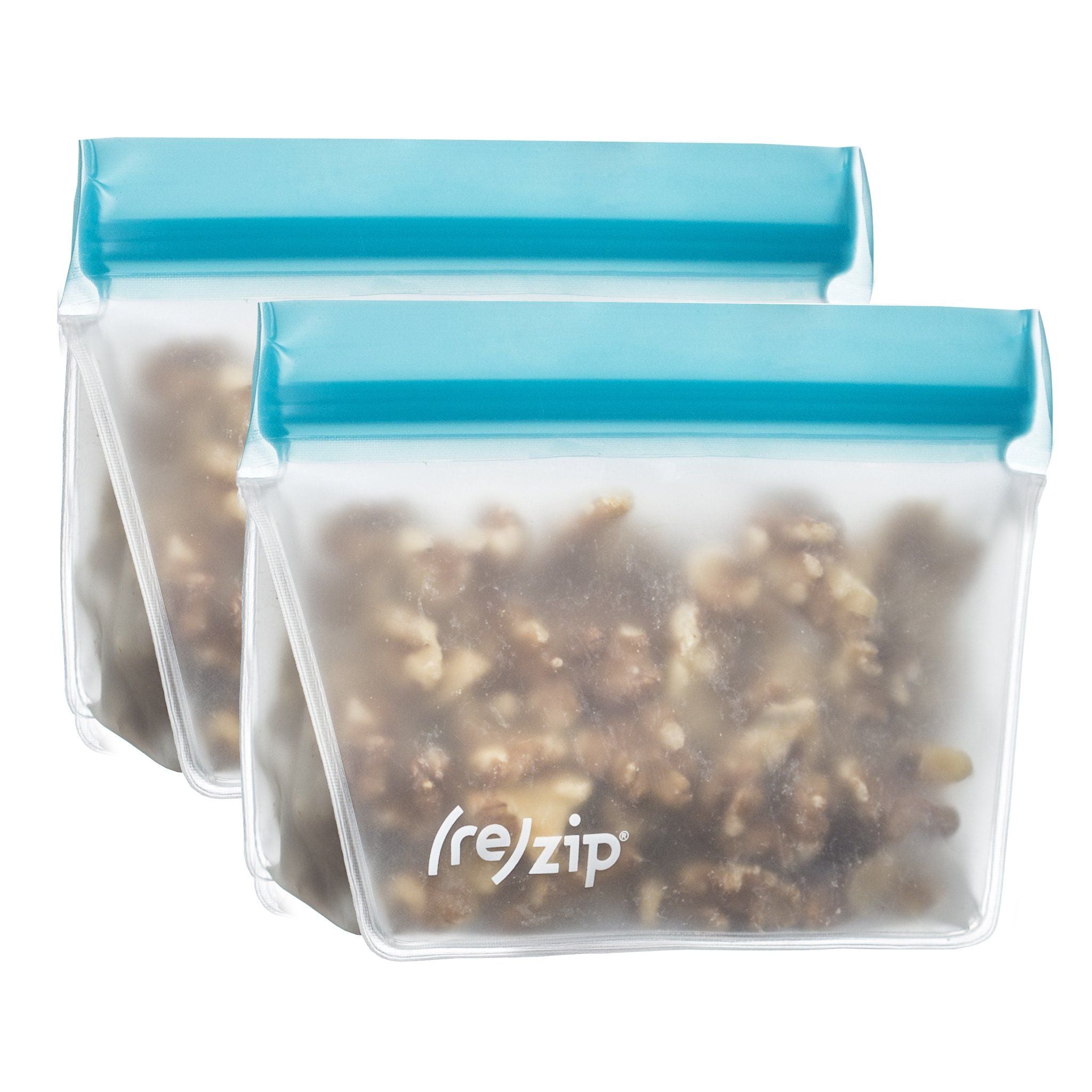 re)zip Deluxe 8-piece Resusable Storage Bag Kit (Moss Green / Aqua
