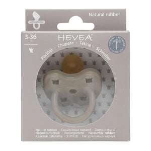Hevea - Reindeer Grey Natural Rubber Crowns Orthodontic Pacifier 3-36mo