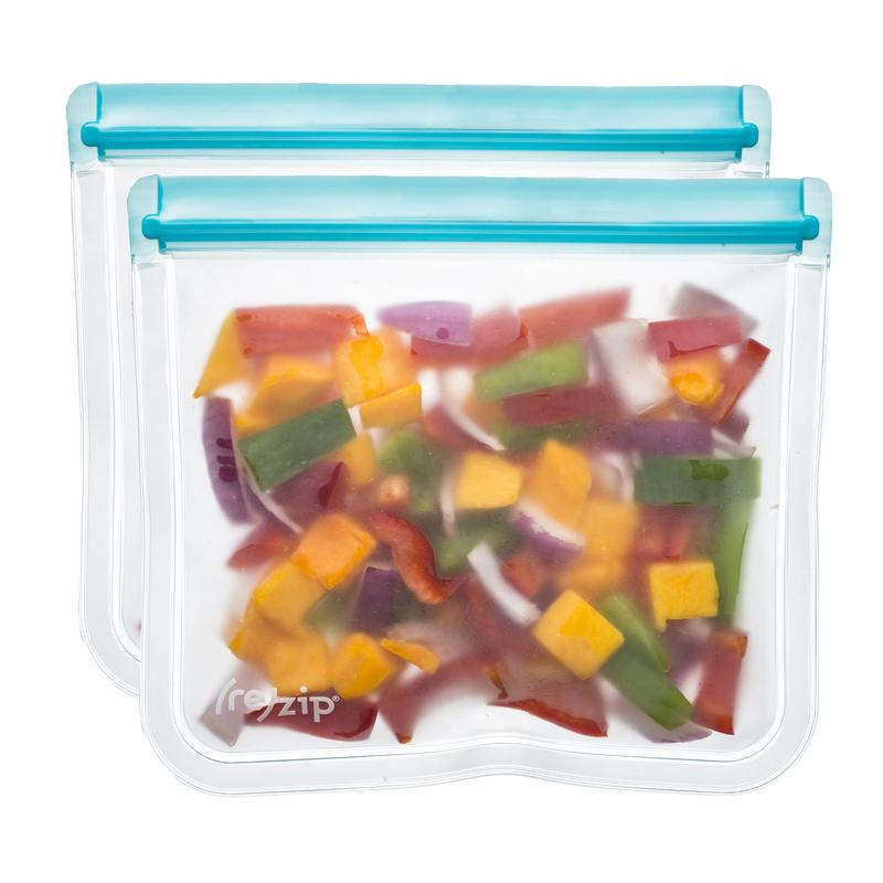 rezip 5-Piece Lay-Flat Starter Reusable Storage Bag Kit (multi-color)