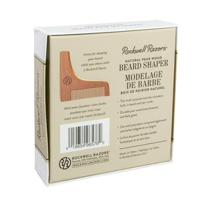 Rockwell Razors - Natural Pear Wood Beard Shaper All Things Being Eco Chilliwack Plastic Free Shaving and Grooming 