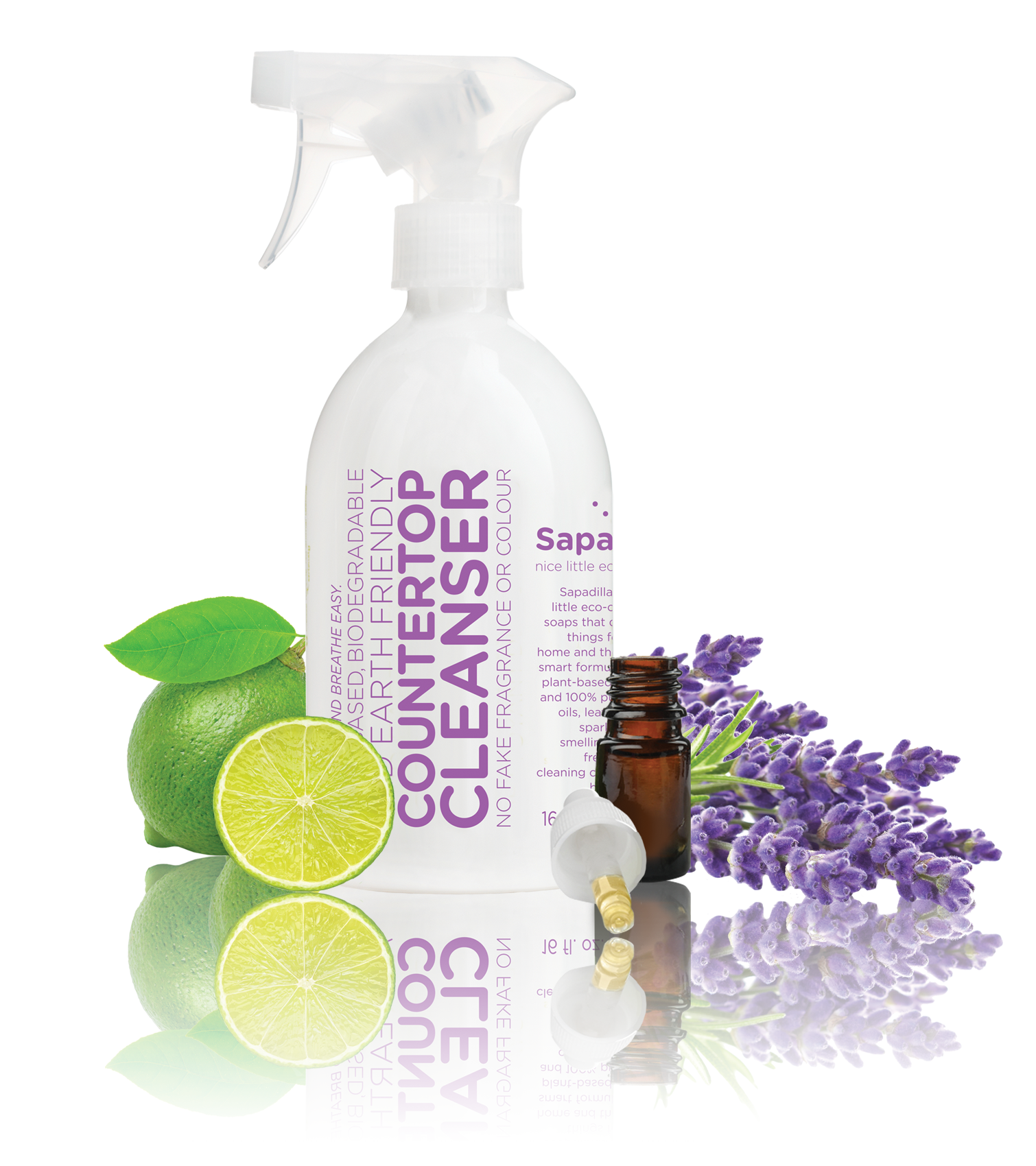 Sapadilla - Countertop Cleanser Sweet Lavender + Lime All Things Being Eco Chilliwack Zero Waste Refillery