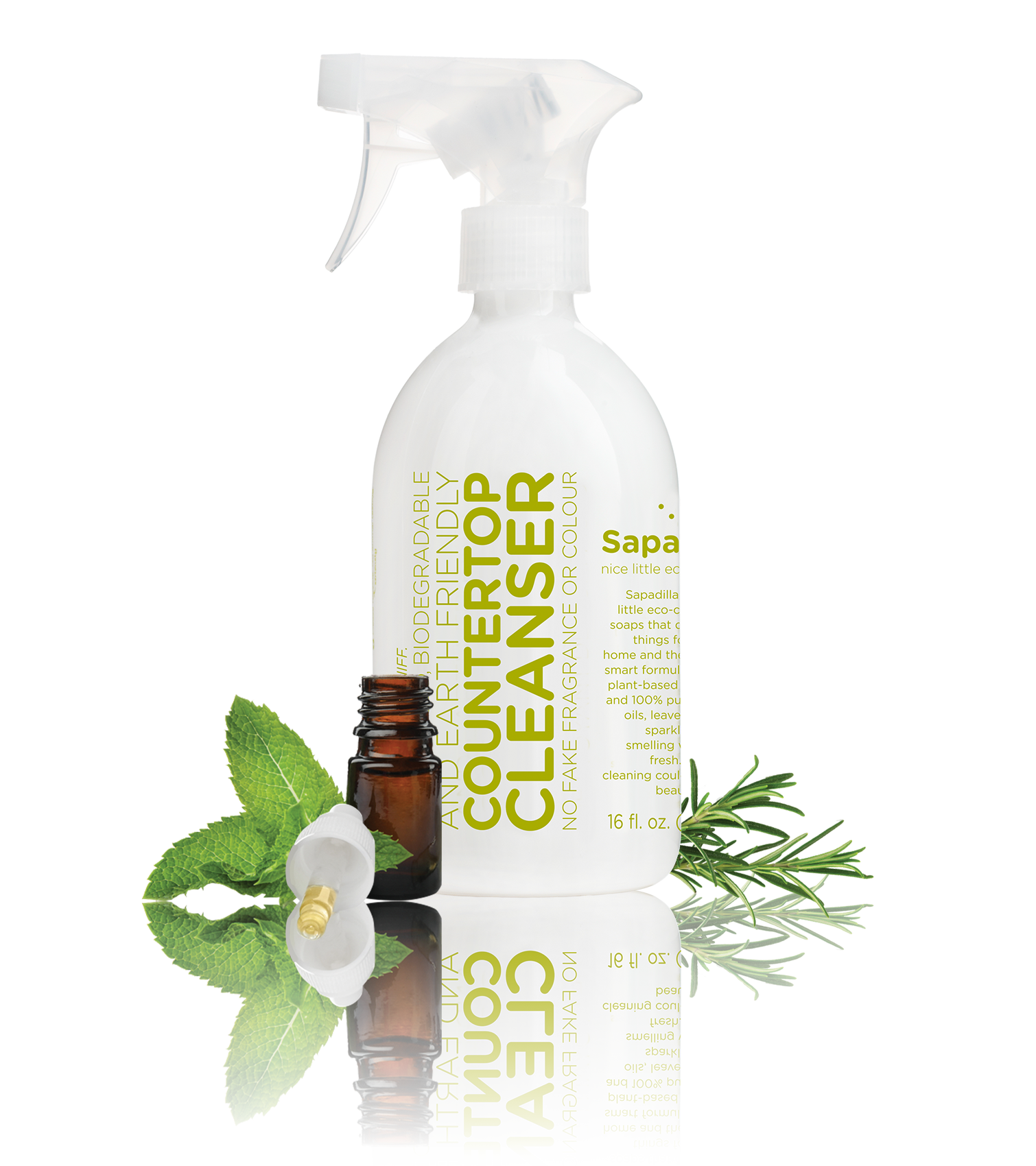 Sapadilla - Countertop Cleanser Rosemary + Peppermint All Things Being Eco Chilliwack Zero Waste Refillery