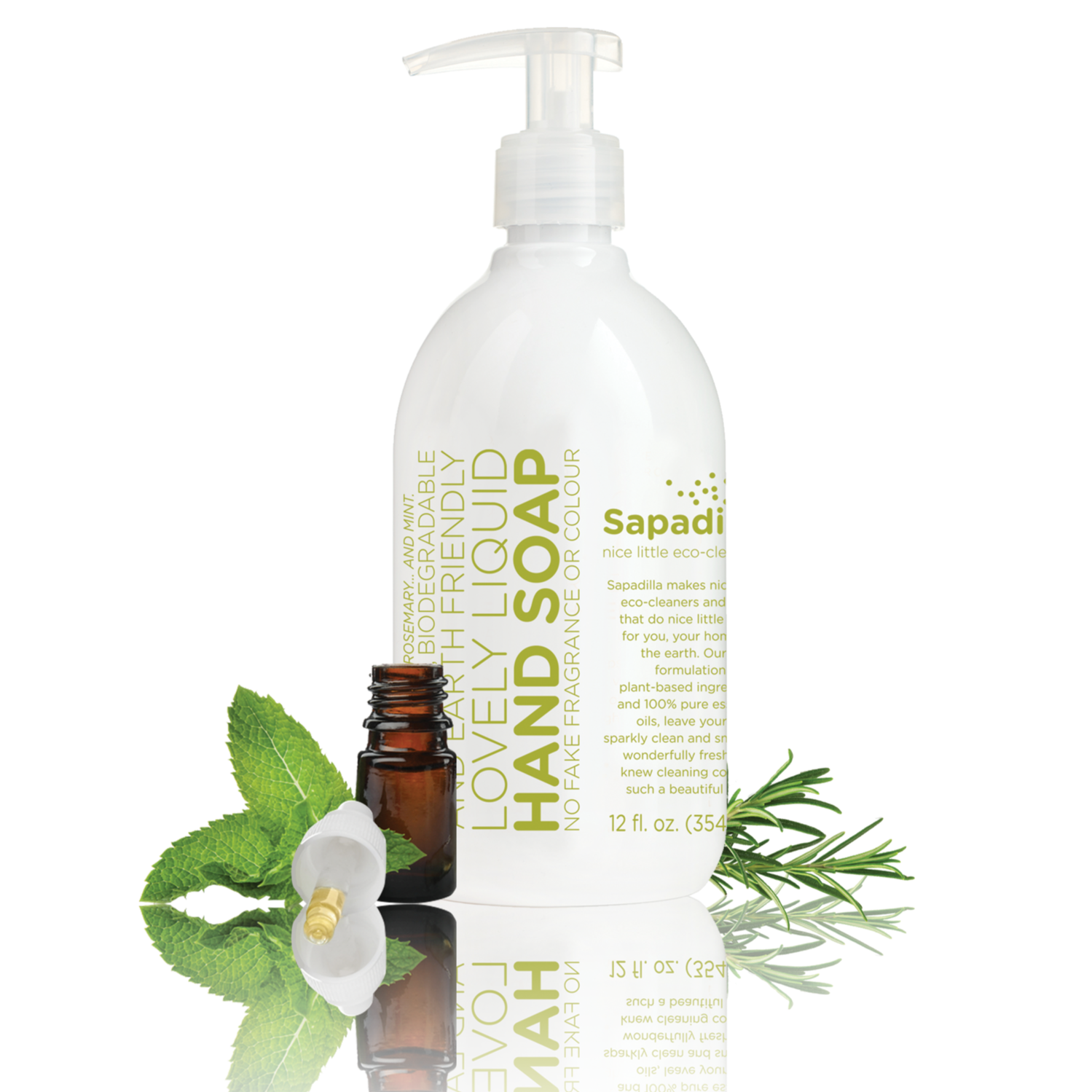Sapadilla - Liquid Hand Soap Rosemary + Peppermint All Things Being Eco Chilliwack Zero Waste Refillery