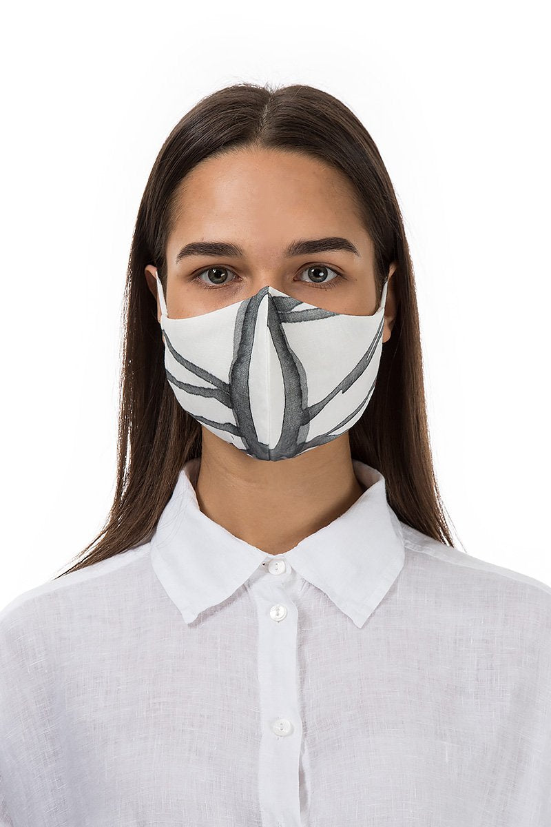 Grizas - Adult Printed 100% Linen Reusable Fabric Face Masks