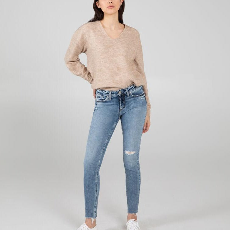 Silver Jeans - Suki Mid Rise Skinny Jeans Eco-Friendly Blue Jeans All Things Being Eco Chilliwack
