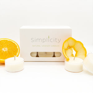 e3 Naturals - Simplicity Essential Oil Scented 12 Pack Soy Wax Tealights