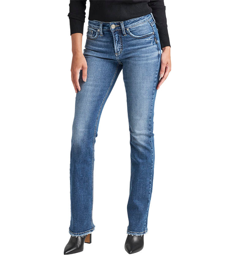 Silver Jeans - Suki Mid Rise Eco Processed Slim Bootcut Jeans Indigo