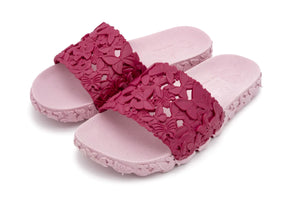 Sunies - Butterfly Slides - Rose - all things being eco chilliwack - sustainable vegan footwear
