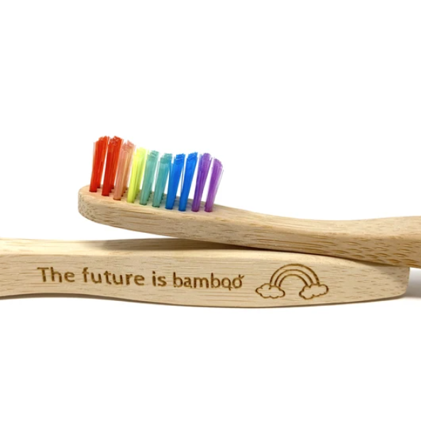 The Future is Bamboo - Adult Soft Rainbow Bamboo Toothbrush