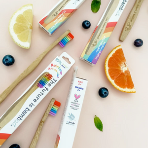 The Future is Bamboo - Adult Soft Rainbow Bamboo Toothbrush
