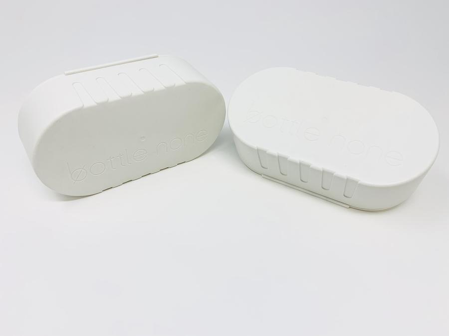 Bottle None - Travel Case & Soap Dishes All Things Being ECo Chilliwack Double White Recycled PLastic