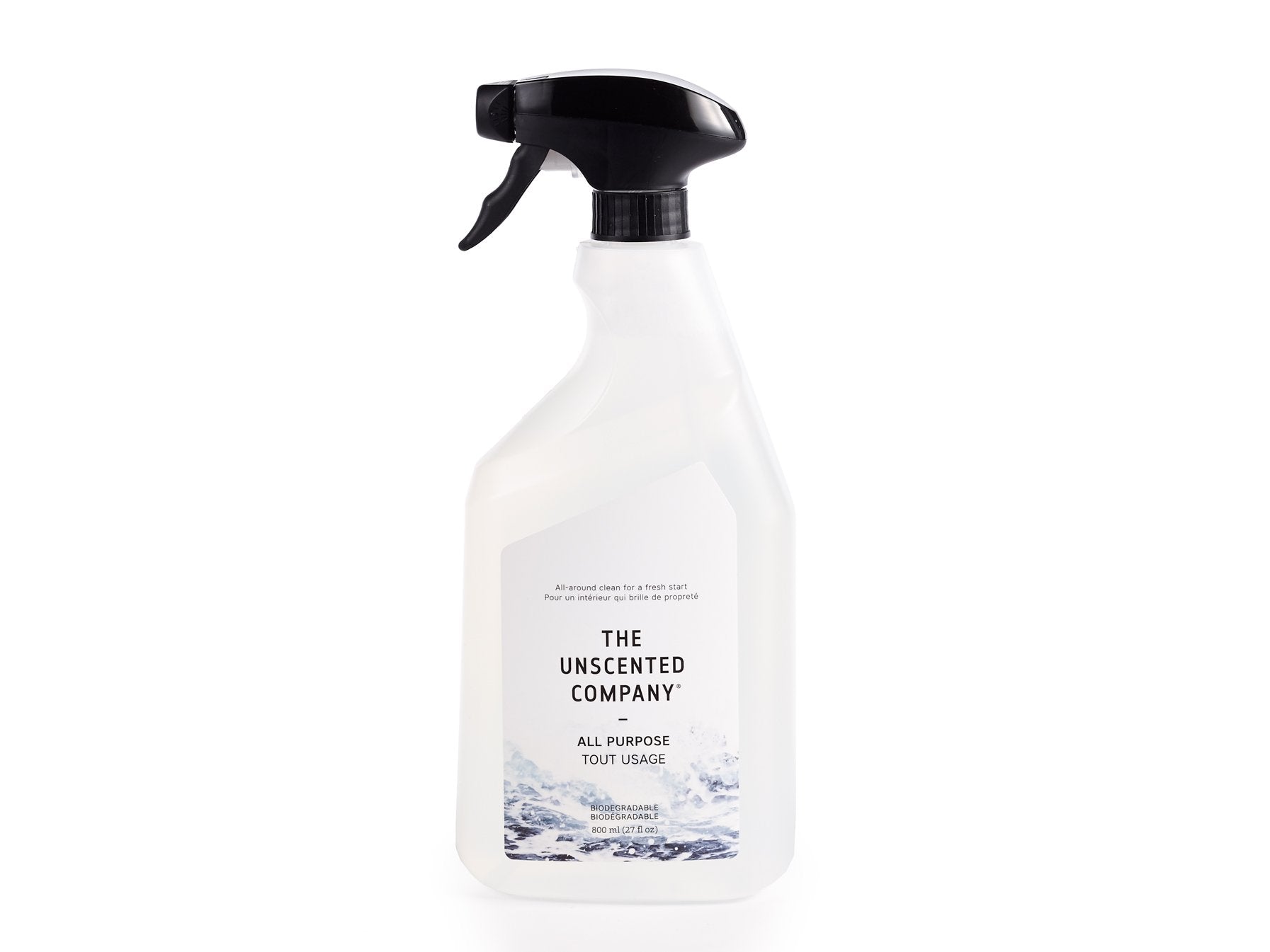 The Unscented Company - Unscented All Purpose Cleaner 800ml Refillable Cleaners Made in Canada All Things Being Eco