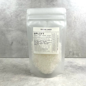 Rustic Shea Soap Company - Uplift Dead Sea Bath Soak - 113g - all things being eco chilliwack